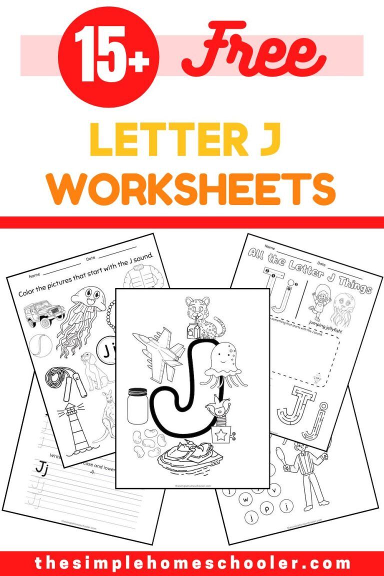 15+ Letter J Worksheets: Fun & Printable! - The Simple Homeschooler