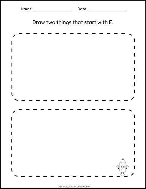 15+ Letter E Worksheets: Free & Easy Print! - The Simple Homeschooler