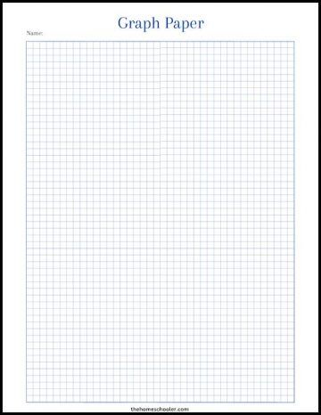 Precise 1 Inch Graph Paper Templates: Free & Printable - The Simple ...