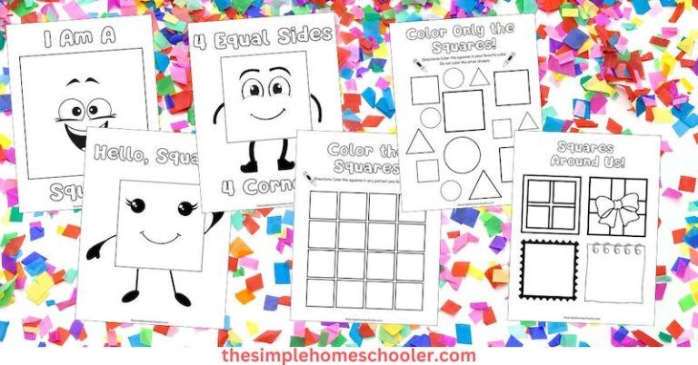 Best Square Coloring Pages: Free & Easy Print - The Simple Homeschooler